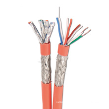 Red 23AWG Cable SSTP 100m cat7 lan